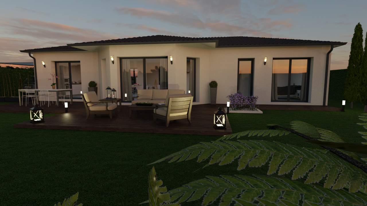 Construction de maison, modèle Pivoine