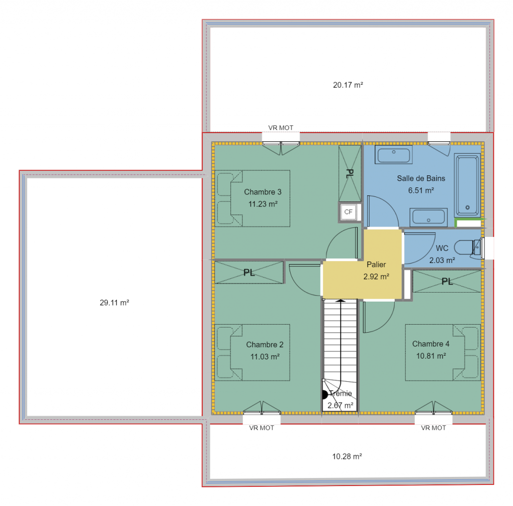 Clairlande - Modèle Albizia Plan RDC